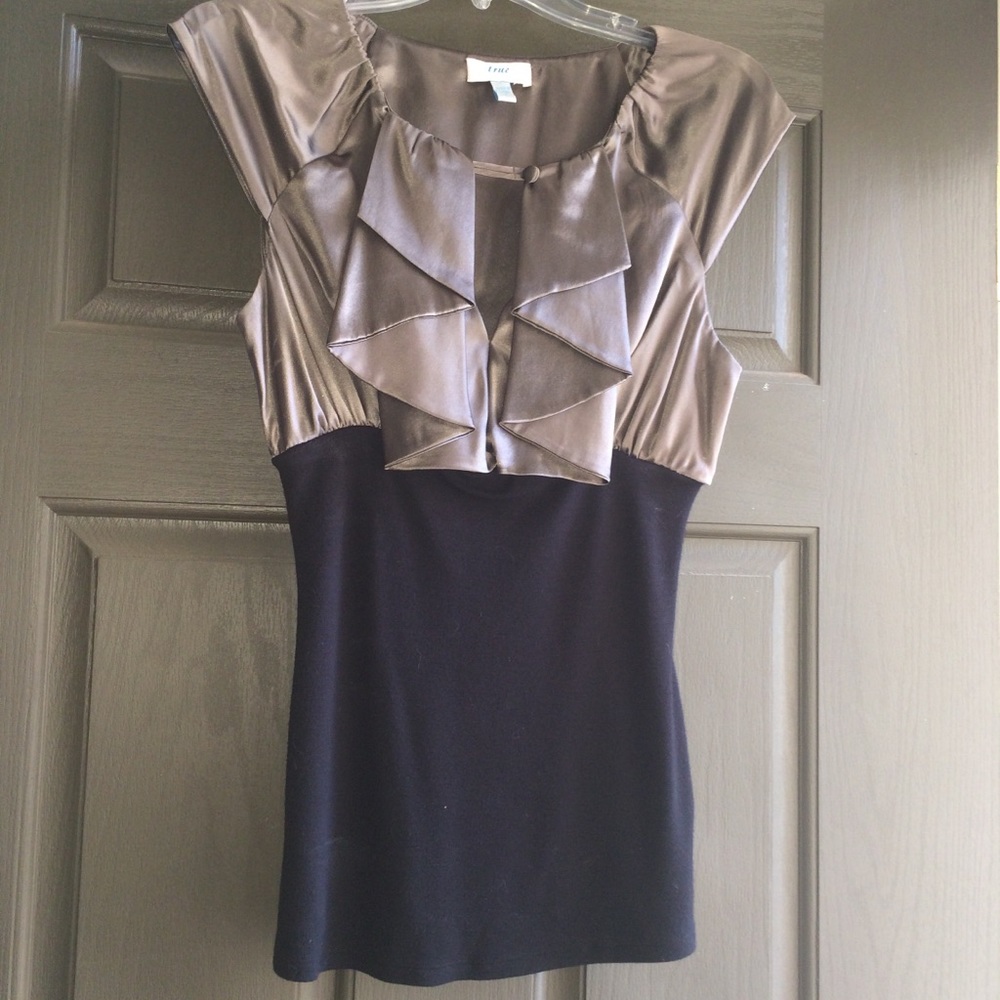True Couture medium black and brown top